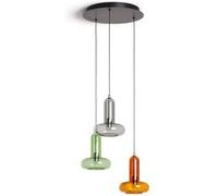 TechBrey Suspension LED 15W Aluminium Fontas 3 Spots Multicolore Multicolore G