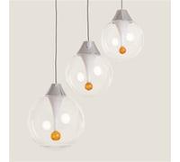 TechBrey Suspension LED Verre 30W Liborina 3 Spots Blanc Blanc G