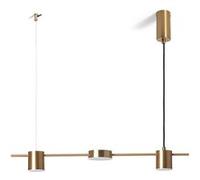 TechBrey Suspension Linéaire LED 18W Metal et Verre Kurna Noir mat Noir mat G