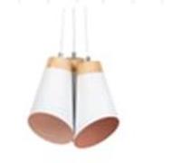 TechBrey Suspension Métal et Bois Itai Blanc 310 mm Blanc G