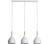 TechBrey Suspension Métal et Bois Karlek Blanc Blanc G