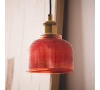 TechBrey Suspension Métal et Verre Craiova Rouge Rouge