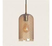 TechBrey Suspension Métal et Verre Large Bernie Gris Fumée Gris Fumée