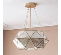 TechBrey Suspension Métal et Verre Octagon Doré Doré