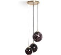 Suspension Métal et Verre Pardo Doré