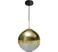 Suspension Métal et Verre Yelitza Gold Doré