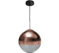 Suspension Métal et Verre Yelitza Or Rose