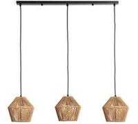 TechBrey Suspension Papier Tressé Kirito 3 Spots Naturel Naturel G