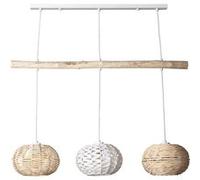 TechBrey Suspension Rotin et Bois Linfen Naturel Naturel G