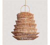 TechBrey Suspension Rotin Halima Ø570 mm ILUZZIA Textile naturel Naturel