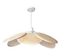 TechBrey Suspension Rotin Nirvana Blanc tressé Blanc