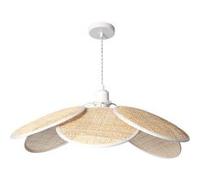 TechBrey Suspension Rotin Nirvana Blanc tressé Blanc