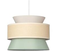 LEDKIA LIGHTING - Suspension Tissu Chulu | Design Élégant et Classique | Compatible Ampoule LED E27 | Utilisation Intérieure IP20 | 1700 mm x 400 mm, Vert, Textile