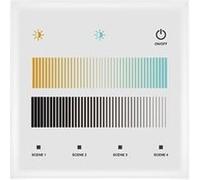 TechBrey Télécommande Variateur Murale Tactile LED CCT Sélectionnable DALI Master Blanc Blanc G