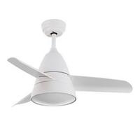 TechBrey Ventilateur de Plafond Silencieux Industriel Blanc 91cm Moteur DC Avec lumière Blanc G