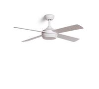 Ventilateur de plafond Silencieux Blanc Navy 132cm Moteur DC Sans Lumière Télécommande Blanc Non