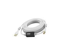 Techconnect - Câble USB - USB (M) pour USB type B (M) - USB 2.0 - 15 m - rappel actif en ligne - blanc