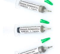 TechDiamondTools Lot de 3 seringues de 5 g de pâte de polissage diamantée - Grains 8000 50000 200000 - Maillage avec lumière (10%) - Concentration de poudres de diamant