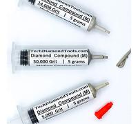 TechDiamondTools - Lot de 3 seringues diamantées de 5 grammes chacune, 25 % de concentration de poudre de diamant