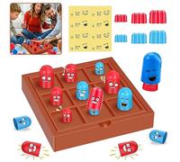 TECHEEL Jeu de plateau éducatif, Big Eat Small Game, Tic Tac Toe, Mini jeu de société jouet, jeu interactif amusant, parent-enfant, fête d'anniversaire pour enfants et adultes
