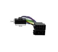 TECHEXPERT Câble adaptateur ISO 16 broches pour autoradios JVC KD-G400 KD-G421 KD-G431 KD-G432 KD-G441
