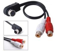 TechExpert Câble équivalent KCA-121b adaptateur RCA sur Entrée Aux Ainet pour autoradios Alpine