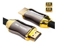 TechExpert Câble HDMI 2.1 5 m - 48 Gb/s, 8K@60Hz, 4K@120Hz, eARC, VRR, HDR