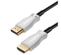 TechExpert Cable HDMI 2.1 Fibre Optique 48Gb/Sec 10 mètres 4K120Hz 8K60Hz HDR HDCP 2.2 3D eArc