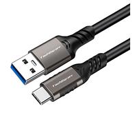 TechExpert Cable usb A vers usb C 3.2 gen2x1 10Gbps 60W 20V/3A (noir 3M) | Charge rapide jusqu'à 60W compatible Android Auto SSD iphone smartphones tablettes