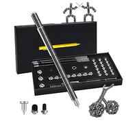 techextra Fidget Stylo, stylo magnétique, stylo à bille Gadgets cool comme la Saint-Valentin créative, fête des pères, cadeaux d'anniversaire pour papa, hommes, garçons, femmes (noir)