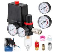 techextra Pressostat pour Compresseur d’Air 240 V Raccord 1/4"
