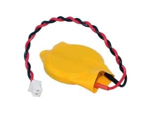 TechFan@ CMOS BIOS CR2032 Batterie, 3 V, avec câble connecteur à 2 Broches, pour PC, Ordinateur Portable