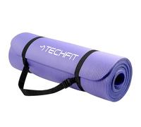 TechFit Fitness Tappetino Yoga Professionale - Ideale per Palestra in Casa, Esercizi del Pavimento, Campeggio, Stretching, Pilates 10 e 15 mm (10 mm, Purple)