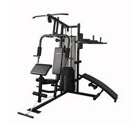 TechFit Gymnase Multifonction 5000 à la Maison 6 en 1 avec Station de Poitrine, tractions, curl, Dip pour Home Gym, Banc Multifonction avec équipement de Gym, Station de Gym Multifonction