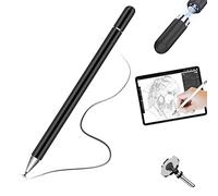 TECHGEAR 1x Stylet, Stylet Pointe Fine pour Écran Tactile Haute Sensibilité Disque Capacitif Universel iPad Crayon Compatible avec iPad 10.2/Mini/Pro/iPhone/Android/Smartphone/Samsung/Tablette