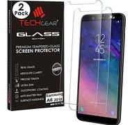 TECHGEAR [2 Pack] Galaxy A6 VERRE, Protecteur d'Écran Original en Verre Trempé Compatible pour Samsung Galaxy A6 2018 (Séries SM-A600)