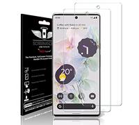 TECHGEAR 2 Pack protecteur d'écran convient au Google Pixel 6 Pro [Screen Angel] [Identification d'empreintes digitales] [Compatible avec les coques] [Couverture d'écran complète] Film TPU