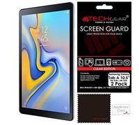 TECHGEAR [2 Pack] Protection d'Écran pour Galaxy Tab A 10.5, Film de Protection Écran Ultra Clair avec Chiffon et Carte d'Application Compatible pour Samsung Galaxy Tab A 10.5 Pouces (SM-T590)