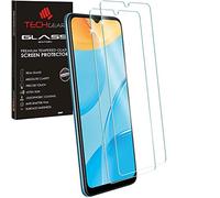 TECHGEAR 2 Pack Protection Écran en Verre Trempé Compatible avec Oppo A77 5G, A57 4G/5G, A57e, A57s, Protecteur d'Écran en Verre Trempé [2.5D Bord Arrondi] [Dureté 9H] [Clair Crystal] [Sans Bulles]