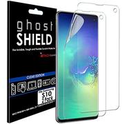 TECHGEAR [2 Pack] Protection Écran Galaxy S10 [ghostSHIELD] Film de Protection Souple en TPU avec Protection Totale de l’Écran Compatible avec Samsung Galaxy S10 (NON pour S10e, S10+)