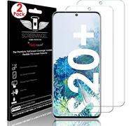 TECHGEAR 2 Pack Protection Ecran Galaxy S20 Plus [Screen Angel Édition] [Prise en charge des empreintes digitales à l'écran][Case Friendly] [Anti-bulle] [Film HD TPU, couverture d'écran complète]
