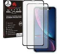 TECHGEAR [2 Pack Protection Écran MAT Anti Reflet pour iPhone 11, iPhone XR - Protecteur 3D MAT Anti-Reflet Plein Écran en Verre Trempé Compatible avec iPhone 11, iPhone XR (6.1")