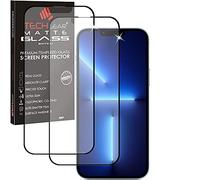 TECHGEAR 2 Pack Protection Ecran Mat Compatible avec iPhone 16e, iPhone 14, iPhone 13, iPhone 13 Pro - Matte Verre Trempé, Protecteur 3D Anti-Reflet Plein Écran en Verre Trempé