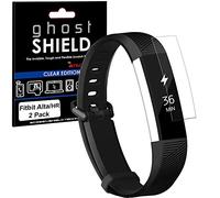 TECHGEAR [2 Pack] Protection Écran pour Fitbit Alta HR [ghostSHIELD] Film de Protection Souple en TPU avec Protection Totale de l’Écran Compatible pour Bracelet de Remise en Forme Fitbit Alta HR