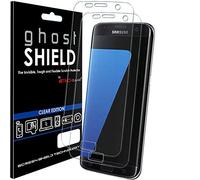 TECHGEAR [2 Pack] Protection Écran pour Galaxy S7 Edge [ghostSHIELD] Film de Protection Souple en TPU avec Protection Totale de l’Écran Compatible pour Samsung Galaxy S7 Edge (Séries SM-G935)
