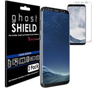 TECHGEAR [2 Pack] Protection Écran pour Galaxy S8 [ghostSHIELD] Film de Protection Souple en TPU avec Protection Totale de l’Écran Compatible pour Samsung Galaxy S8 (Séries SM-G950)