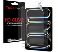 TECHGEAR 2 Pack Protection Ecran pour iPad Pro 11 2024 - Film de Protection Écran Ultra Clair avec Chiffon de Nettoyage & Carte d'Application pour iPad Pro 11 5eme génération
