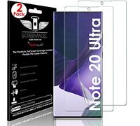 TECHGEAR 2 Pack Protection Ecran Samsung Note 20 Ultra [Screen Angel Édition] [Prise en charge des empreintes digitales à l'écran][Case Friendly][Anti-bulle] [Film HD TPU couverture d'écran complète]