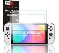 TECHGEAR [2 Pack] Switch OLED Verre Trempé Anti-Reflet Mat, Protecteur d'Écran Mat Anti-Reflet en Verre Trempé [Anti Rayures] [sans Bulles] Compatible avec Nintendo Switch OLED