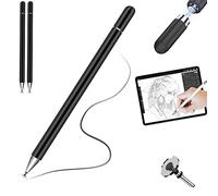 TECHGEAR 2X Stylet, Stylet Pointe Fine pour Écran Tactile Haute Sensibilité Disque Capacitif Universel iPad Crayon Compatible avec iPad 10.2/Mini/Pro/iPhone/Android/Smartphone/Samsung/Tablette